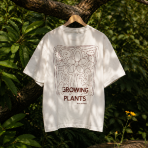 growing plant oversized tshirt