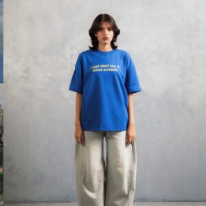 blue graphic tshirt