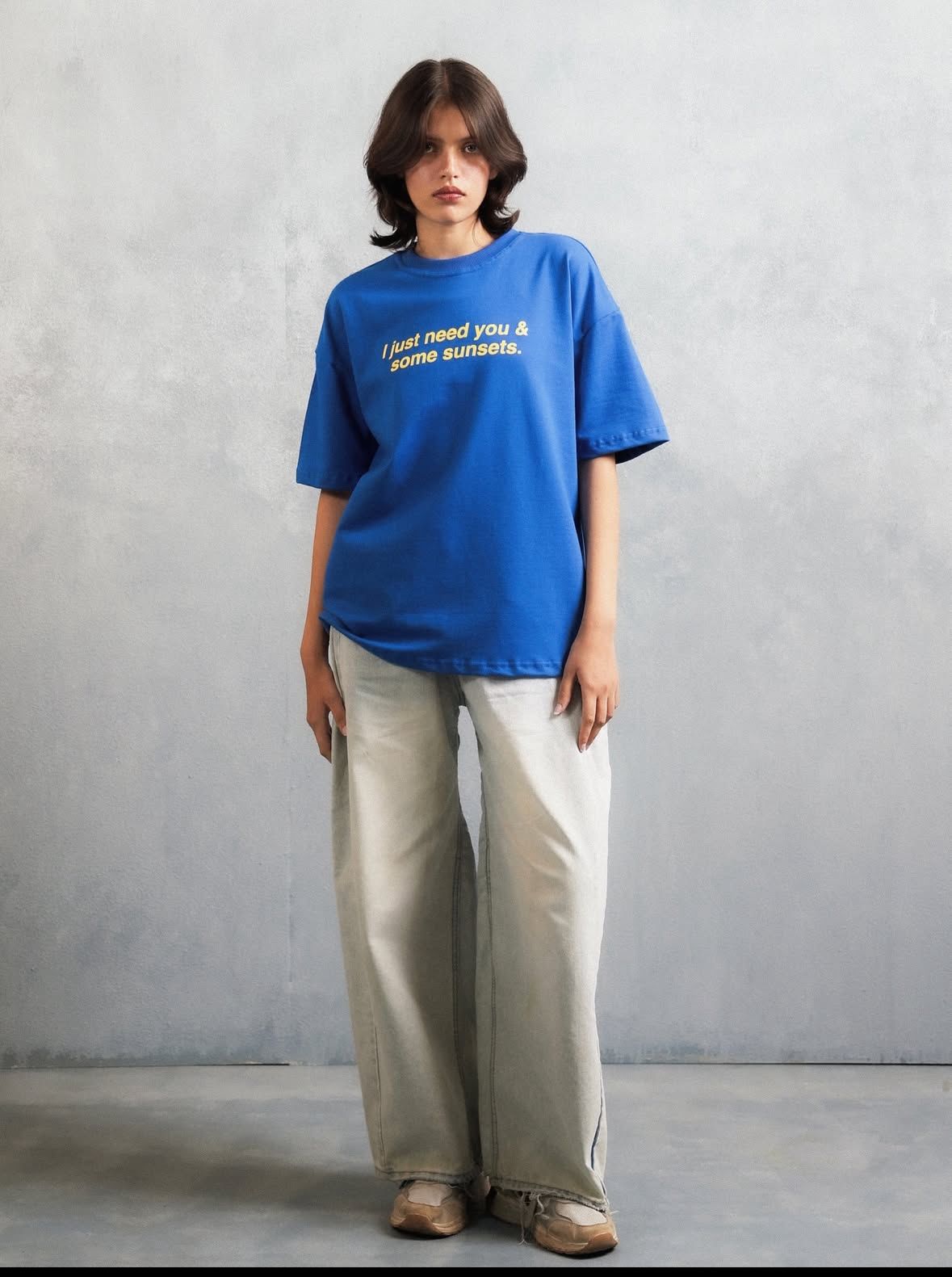 blue graphic tshirt