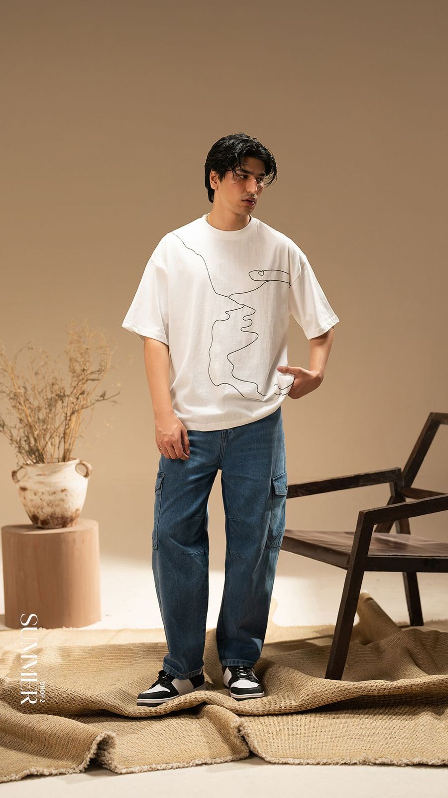 growing plant oversized tshirt